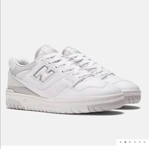 New Balance 550 White Rain Cloud Light Aluminum
